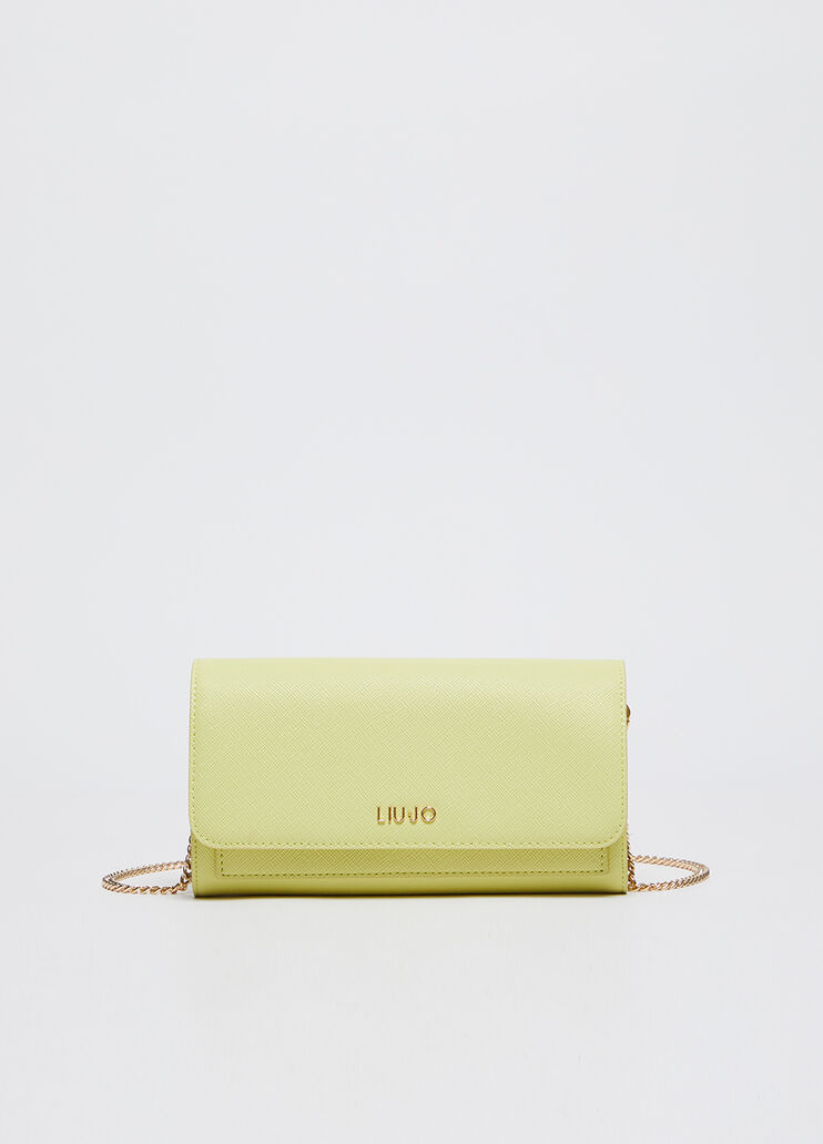 Large wallet with shoulder strap yellow Liu Jo - medium
