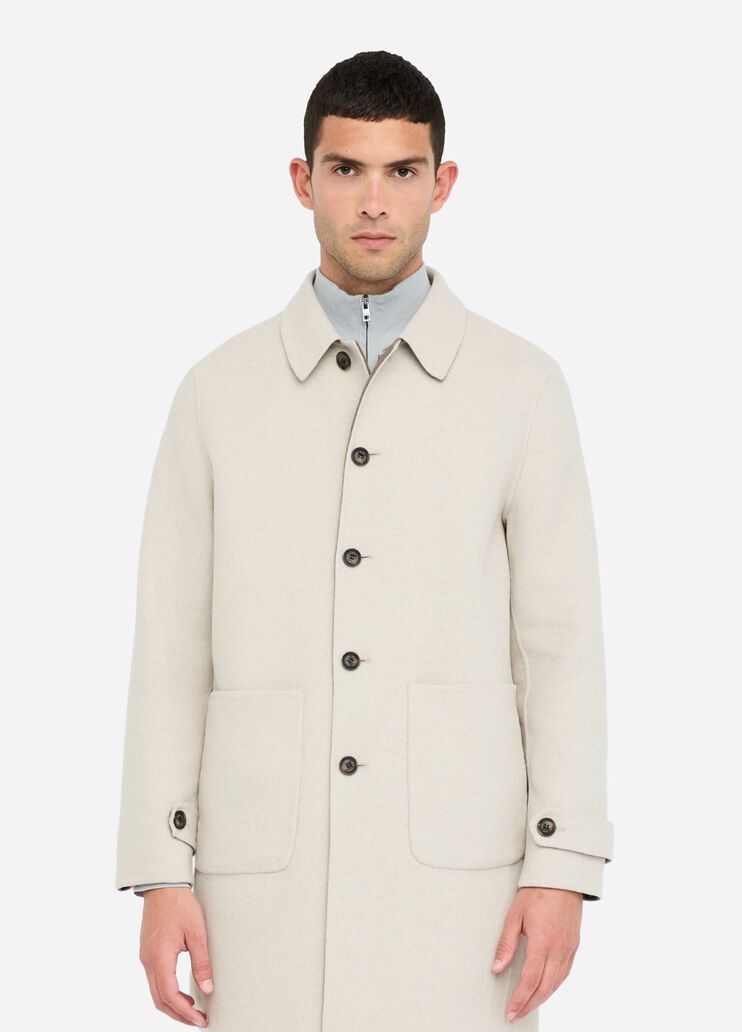 Reversible wool coat white/brown Liu Jo - large image number 2 Reversible wool coat white/brown Liu Jo - large image number 2