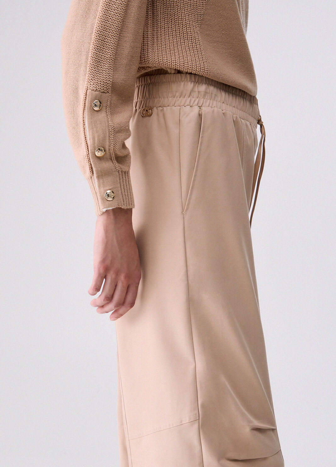 Wide-leg trousers beige Liu Jo - large image number 4