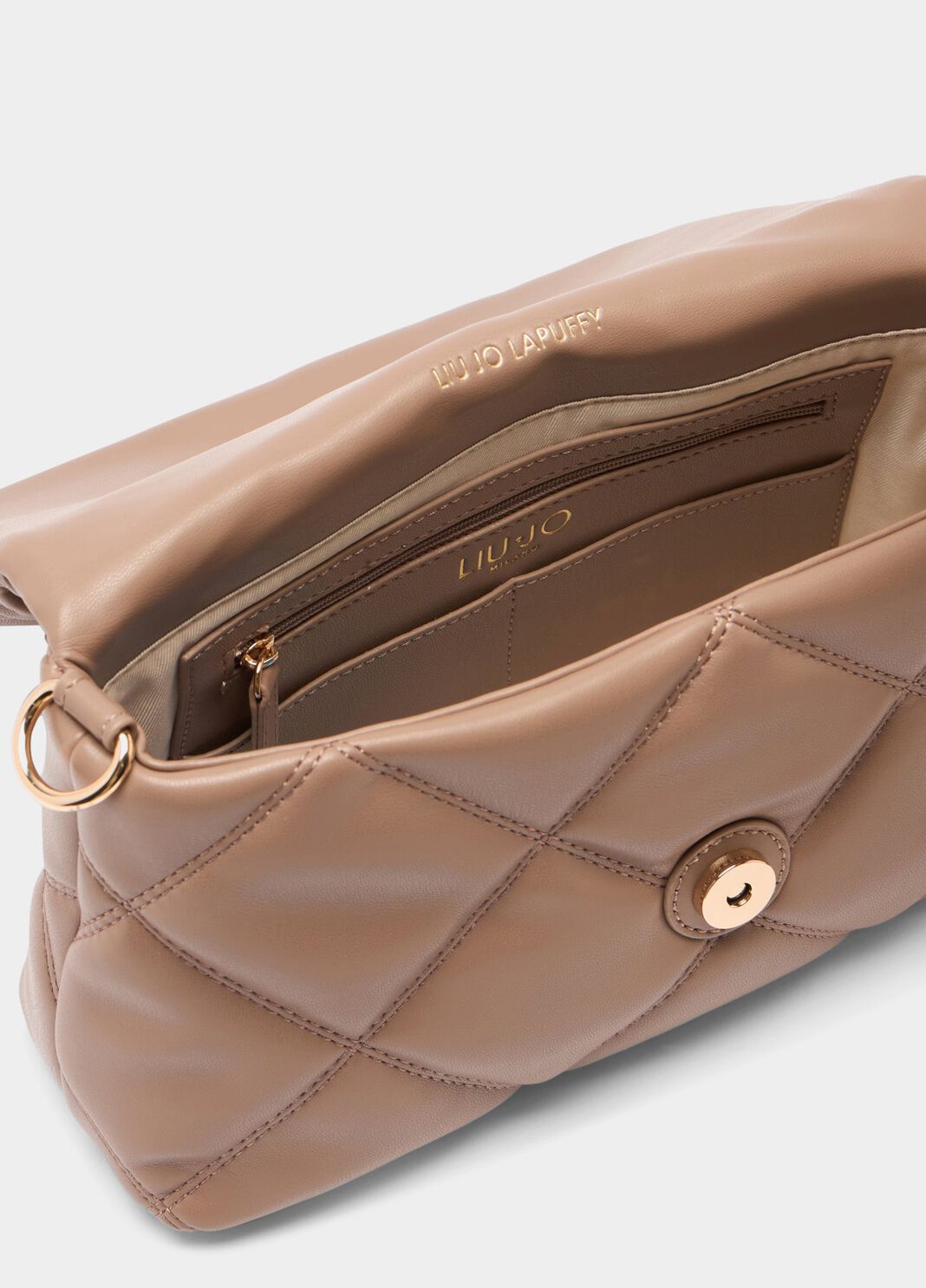 Mittelgro&szlig;e Tasche LaPuffy Matelass&eacute; Mokka Liu Jo - large image number 6