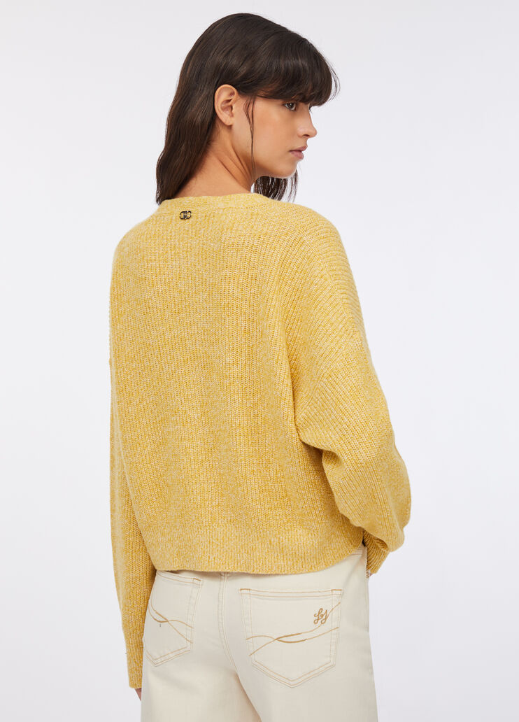 Cardigan with jewel buttons dark gold Liu Jo - large image number 1