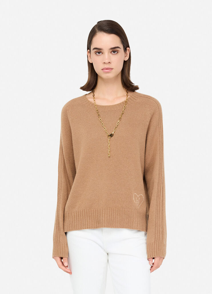 Wool-blend sweater with inlay croissant Liu Jo - medium