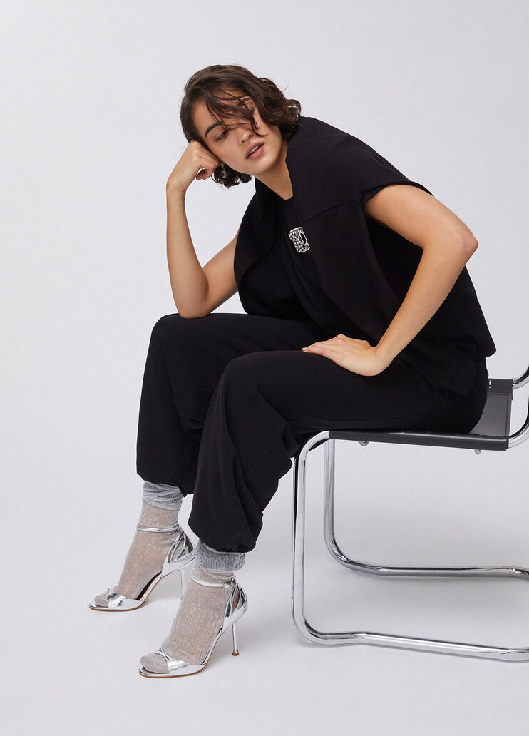 Pantaloni balloon in felpa nero Liu Jo - medium