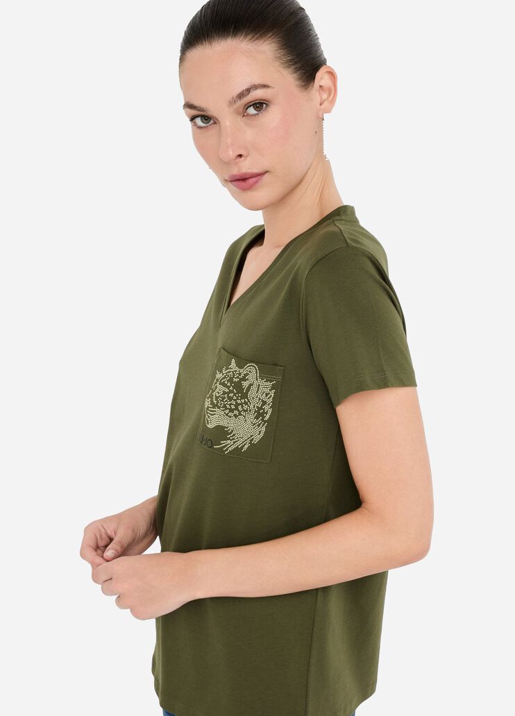 Liu Jo Better T-shirt olive green Liu Jo - medium Liu Jo Better T-shirt olive green Liu Jo - medium