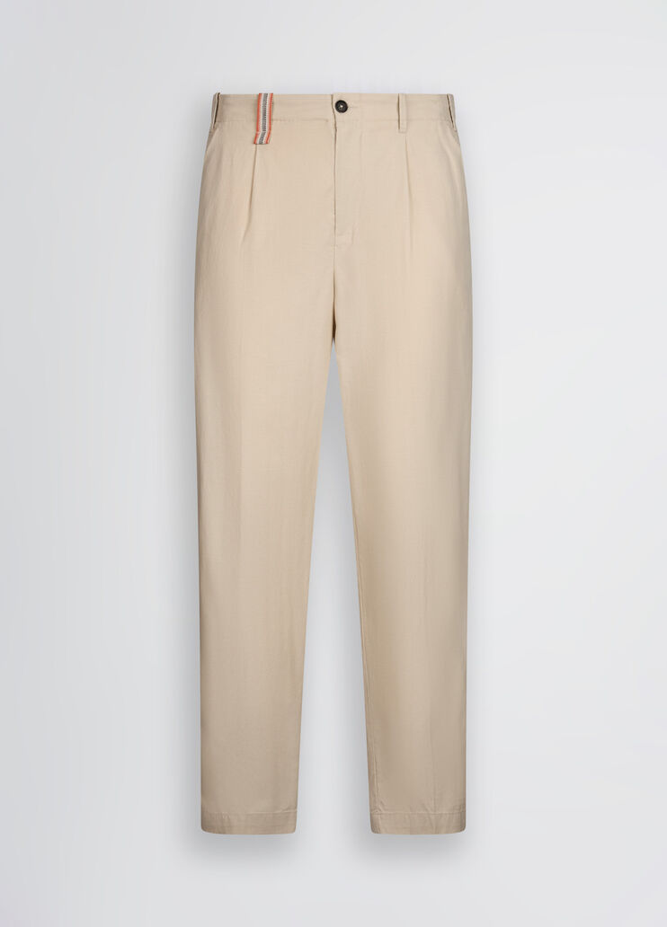 Linen-blend jacquard trousers light grey Liu Jo - large image number 6 Linen-blend jacquard trousers light grey Liu Jo - large image number 6