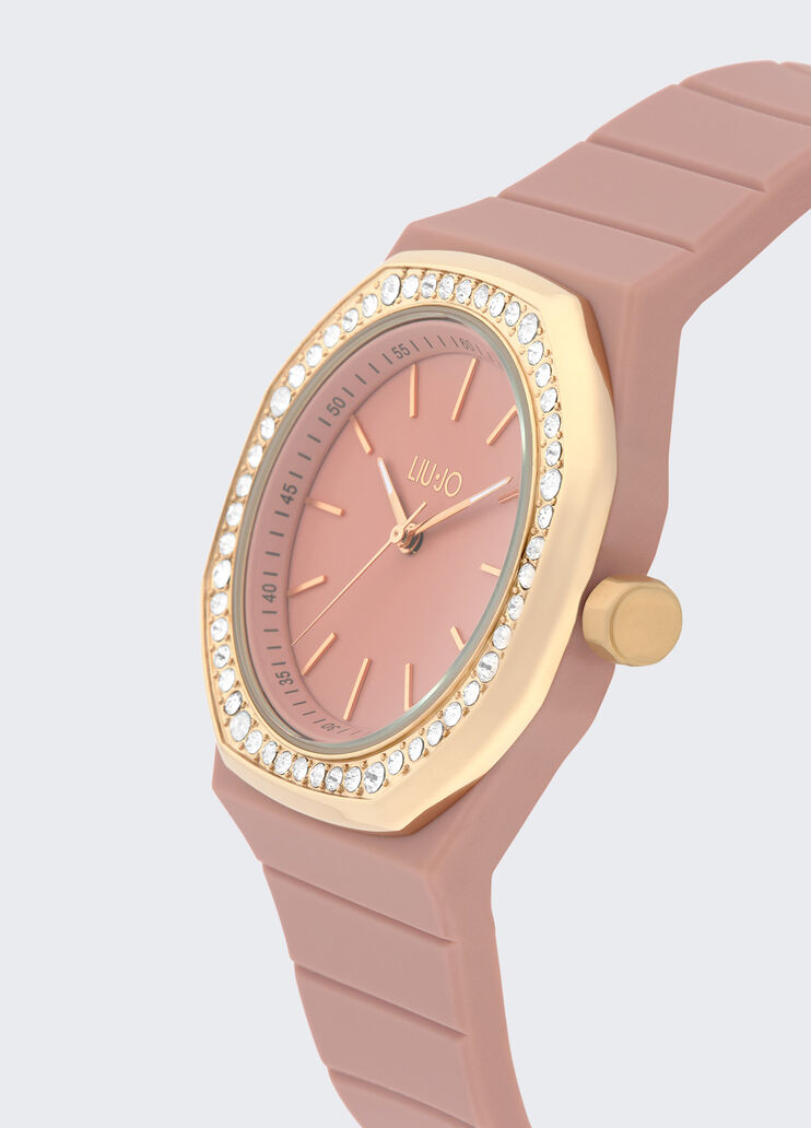Watch with silicone strap pink Liu Jo - large image number 2 Watch with silicone strap pink Liu Jo - large image number 2