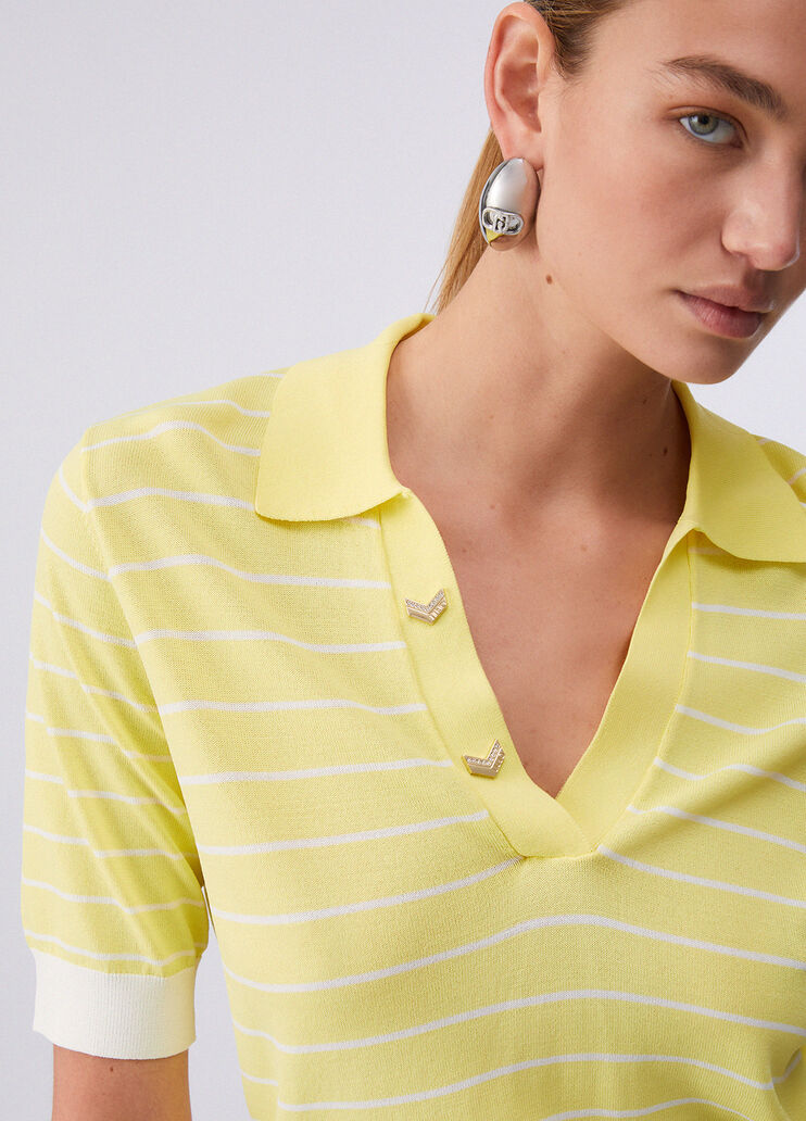 Striped top yellow Liu Jo - large image number 4