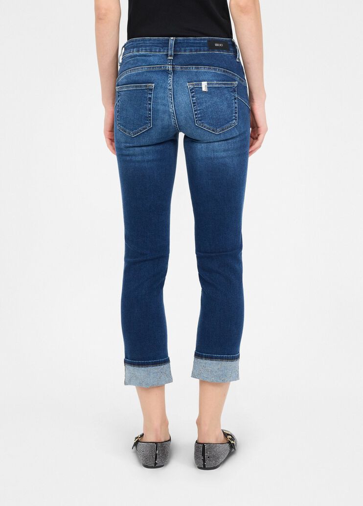 Skinny jeans with turn-ups blue denim Liu Jo - large image number 1