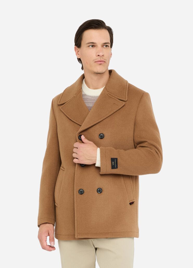 Wool and cashmere peacoat terracotta Liu Jo - medium Wool and cashmere peacoat terracotta Liu Jo - medium