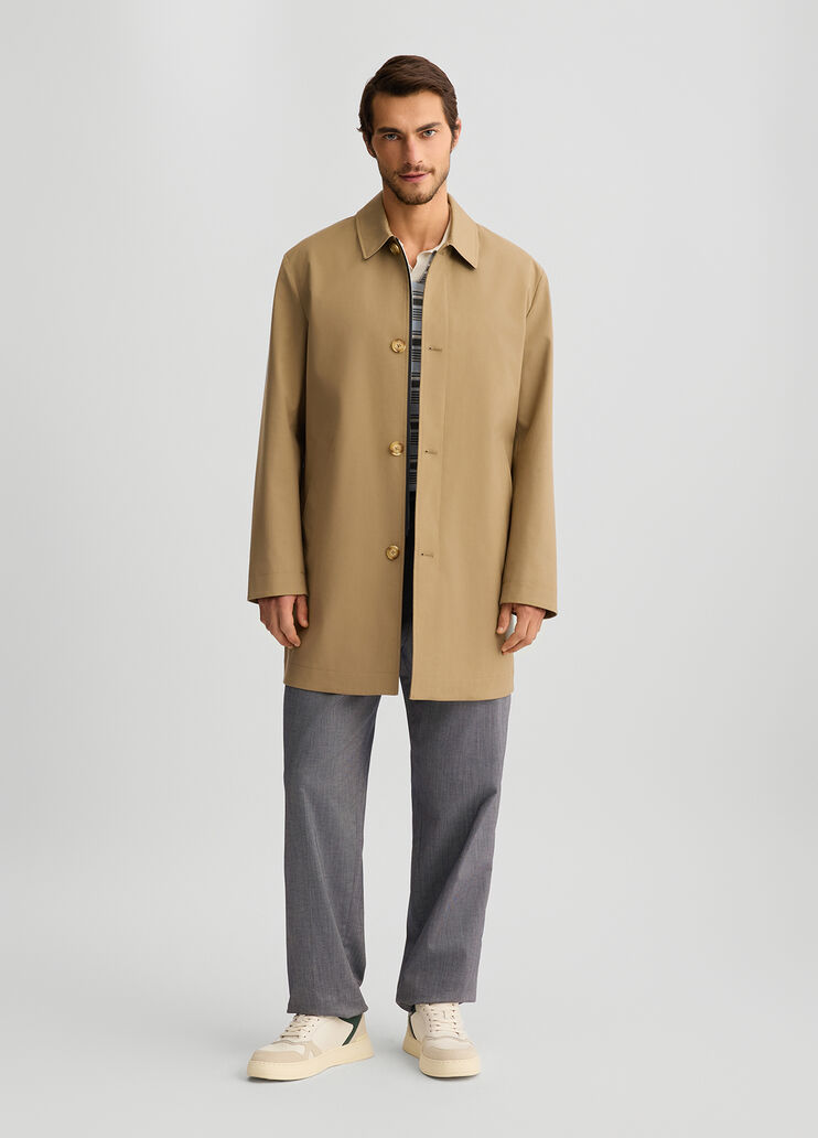 Men's beige trench coat beige Liu Jo - large image number 5 Men's beige trench coat beige Liu Jo - large image number 5