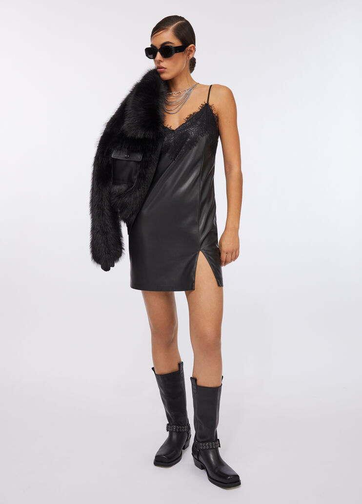 Robe avec dentelle noir Liu Jo - large image number 5 Robe avec dentelle noir Liu Jo - large image number 5
