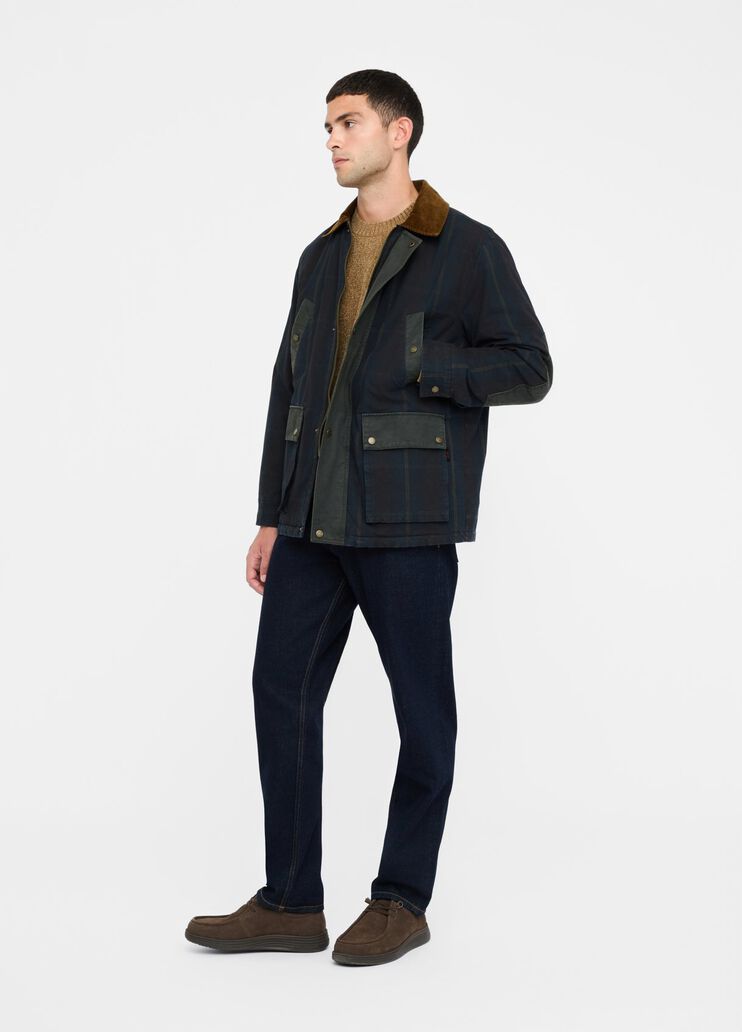 Chequered fabric jacket blue check Liu Jo - large image number 5