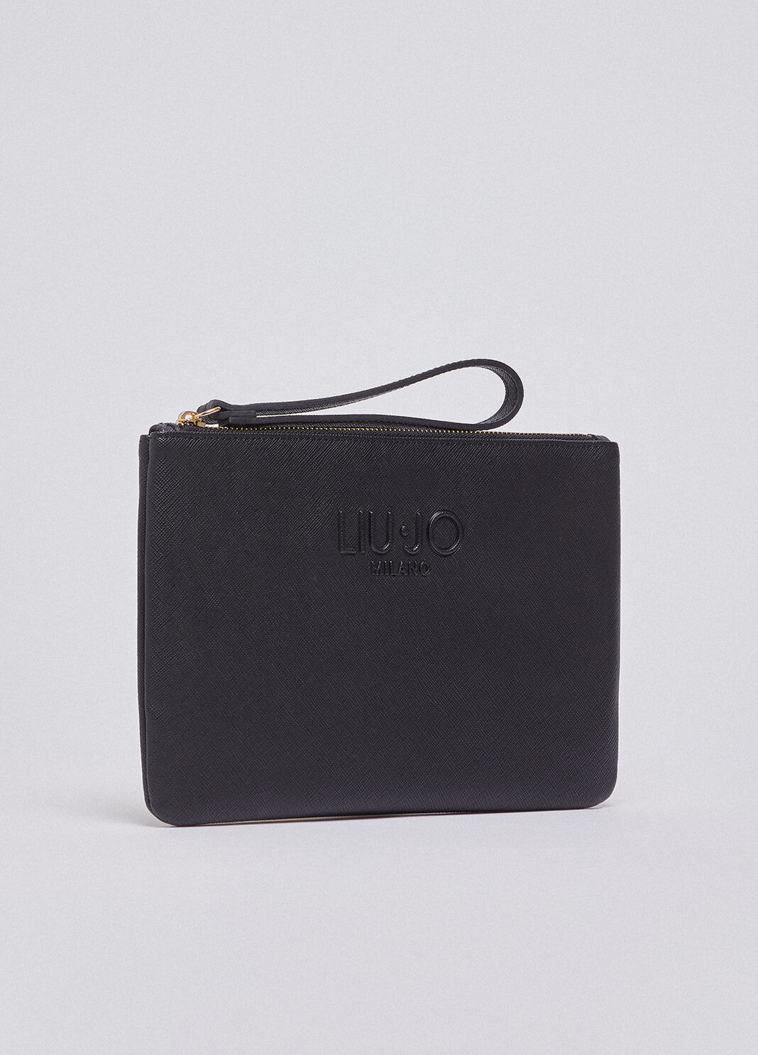 Pochette media con logo nero Liu Jo - large image number 2