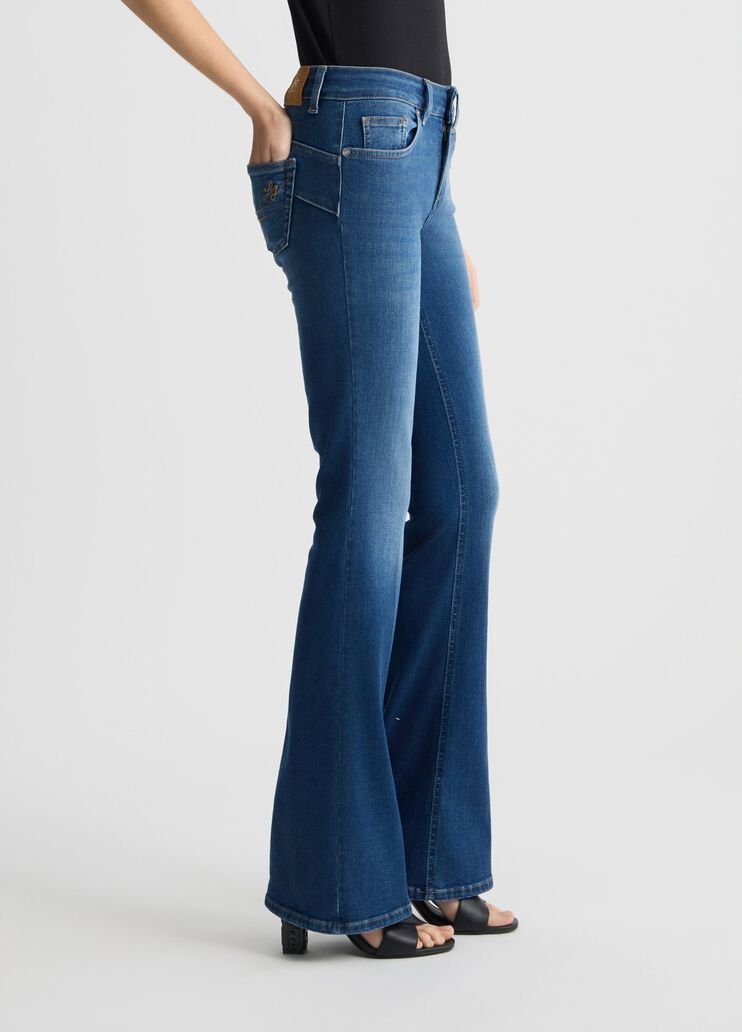 Bottom Up flared jeans dark denim Liu Jo - large image number 3 Bottom Up flared jeans dark denim Liu Jo - large image number 3