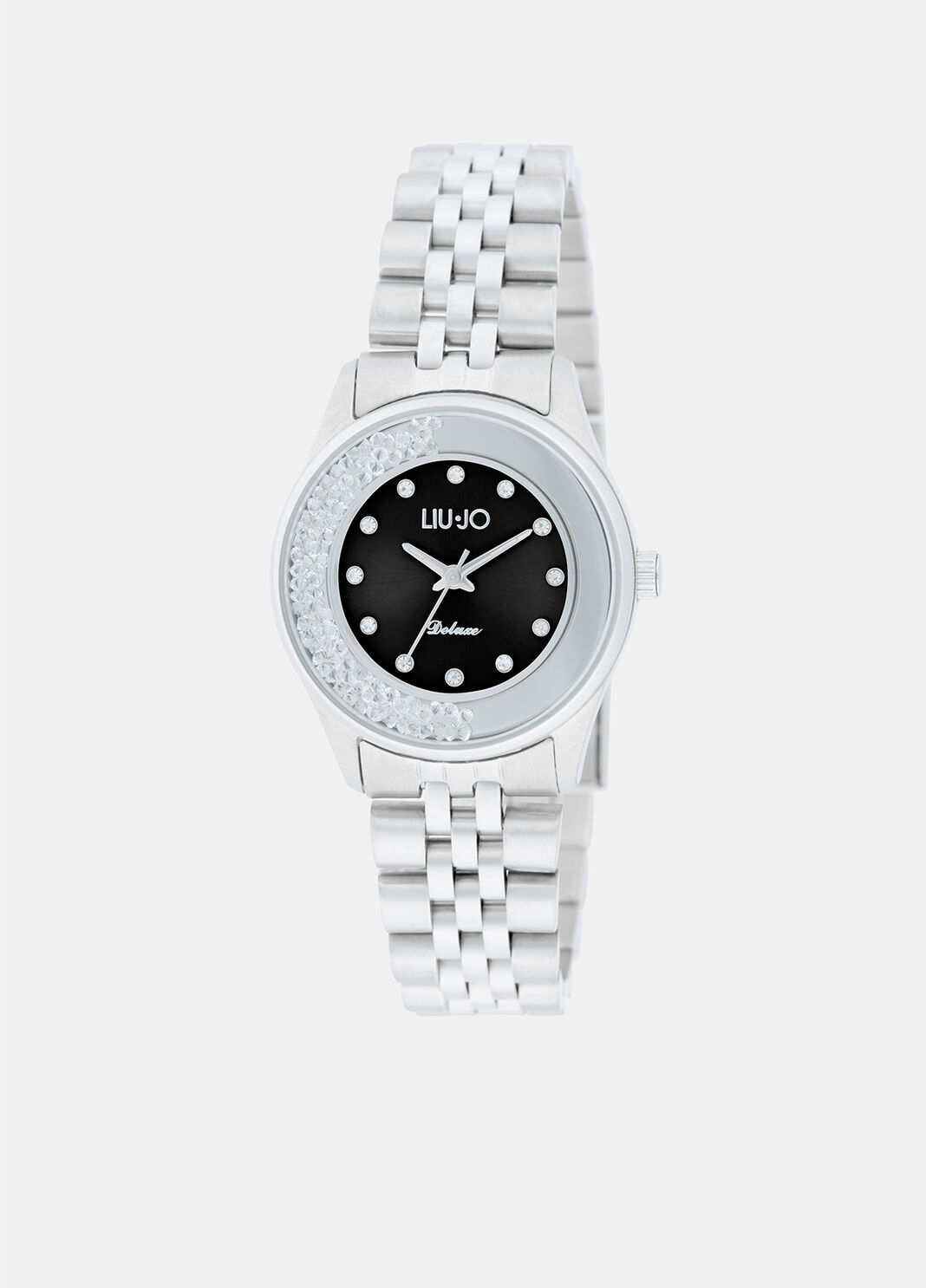 Steel watch with diamant&eacute;s black Liu Jo - large image number 0