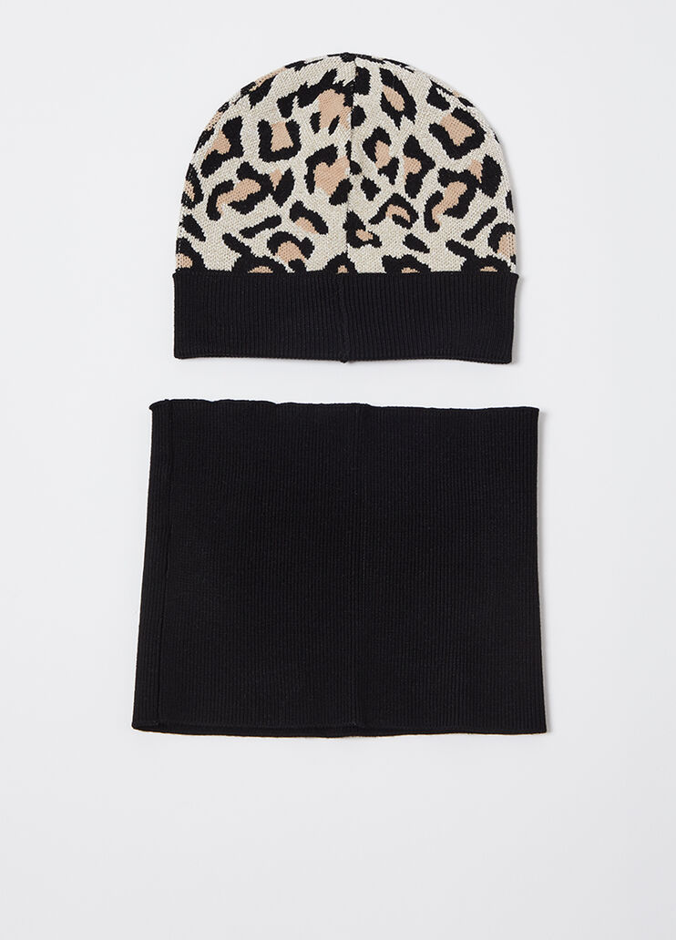 Liu Jo Better hat and neck warmer leopard print Liu Jo - large image number 2 Liu Jo Better hat and neck warmer leopard print Liu Jo - large image number 2