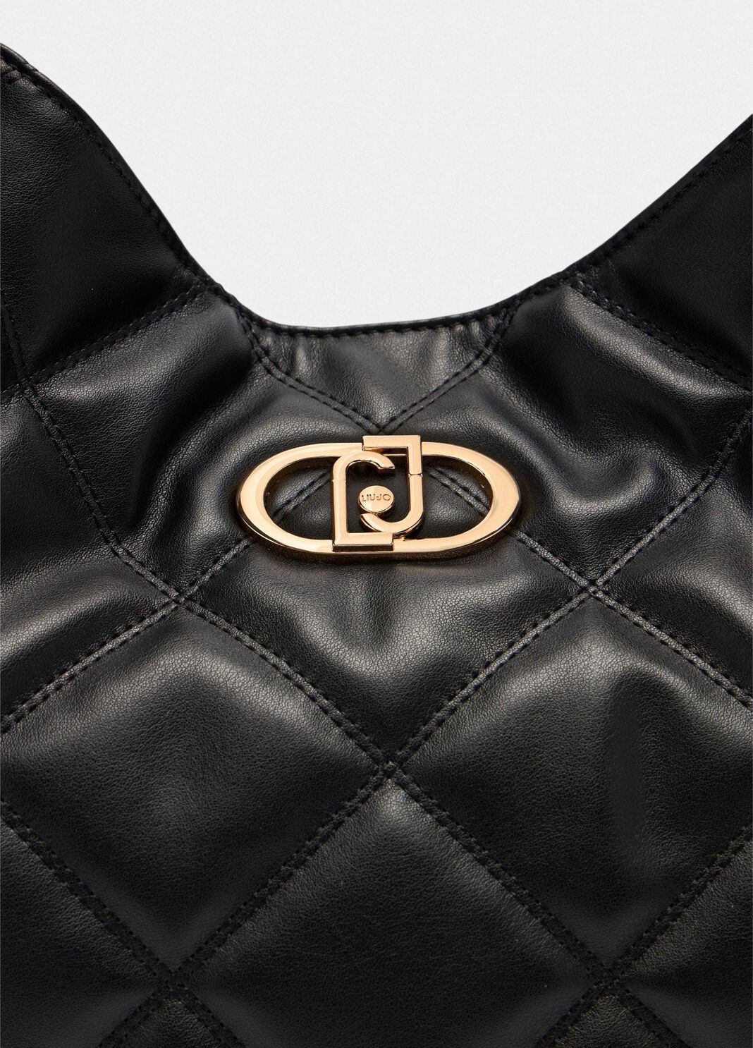 Sac fourre-tout grand format matelass&eacute; noir Liu Jo - large image number 2