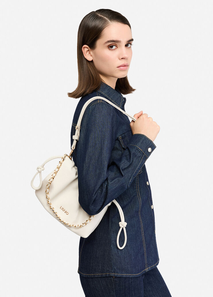 Kleine Tasche mit Kette Weiß Liu Jo - medium Kleine Tasche mit Kette Weiß Liu Jo - medium