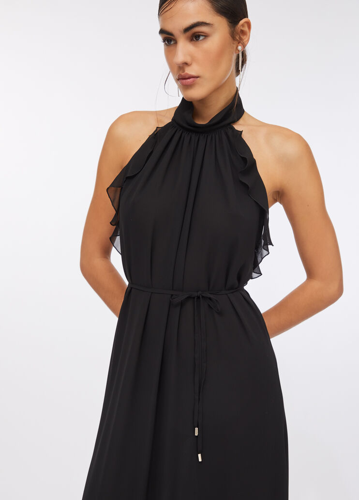 Abito elegante con rouches nero Liu Jo - large image number 2