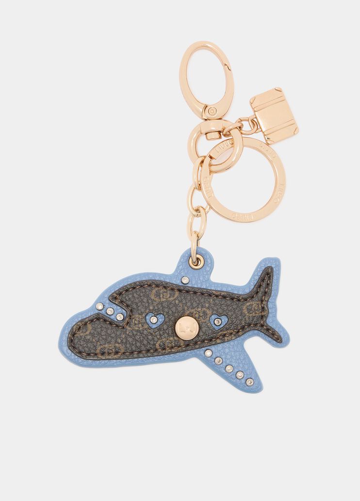 Porte-cl&eacute;s avec avion monogramme Liu Jo - medium