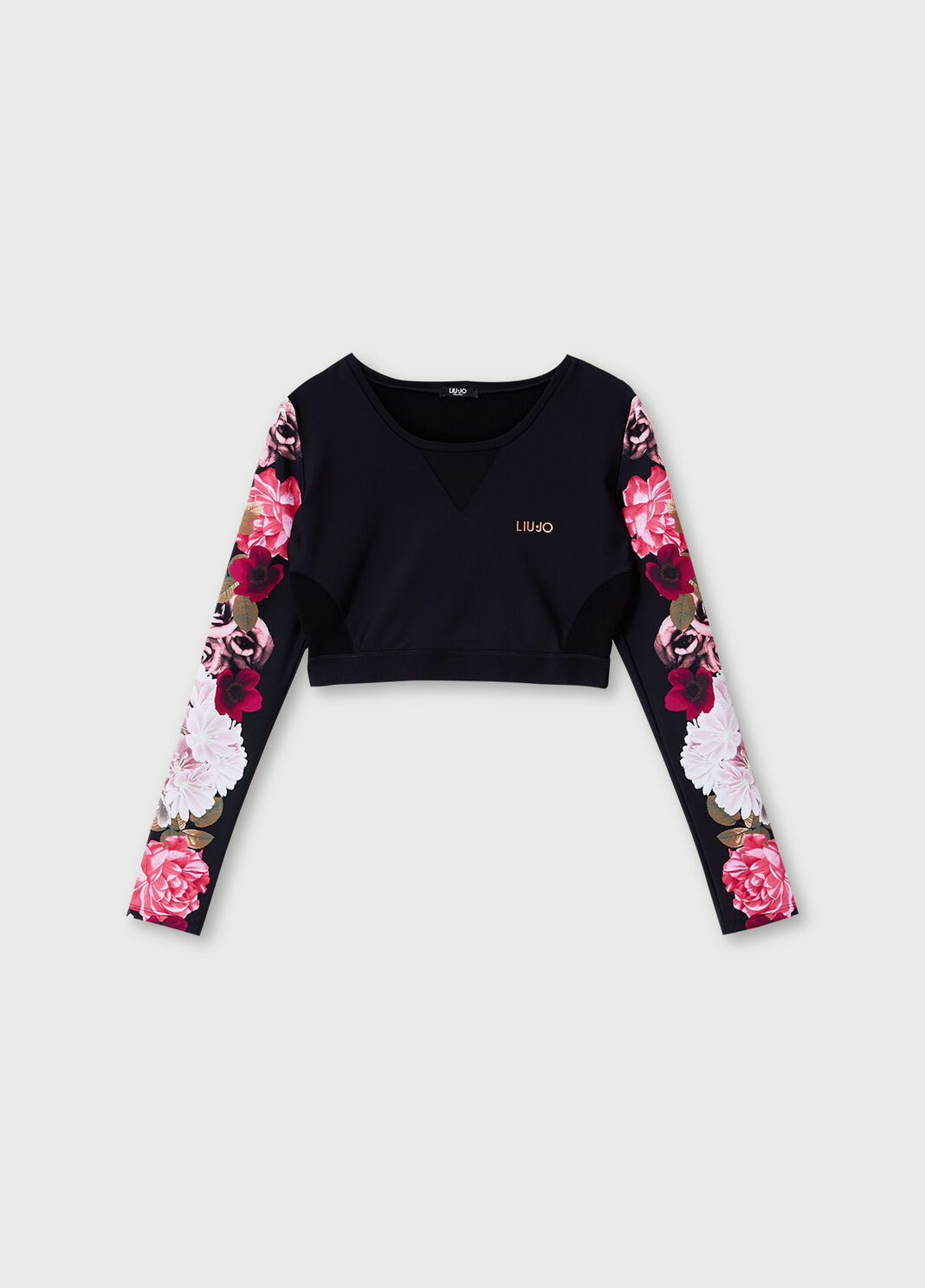 Укороченный топ с принтом Чёрный Liu Jo - large image number 4