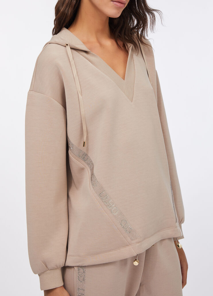 Scuba hoodie champagne Liu Jo - large image number 3