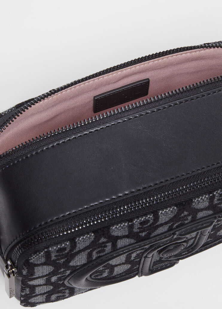 Medium jacquard crossbody bag black Liu Jo - large image number 5 Medium jacquard crossbody bag black Liu Jo - large image number 5