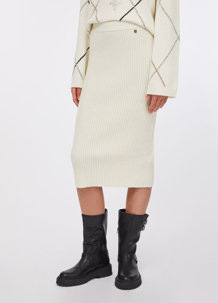Wool midiskirt cream Liu Jo - large image number 0