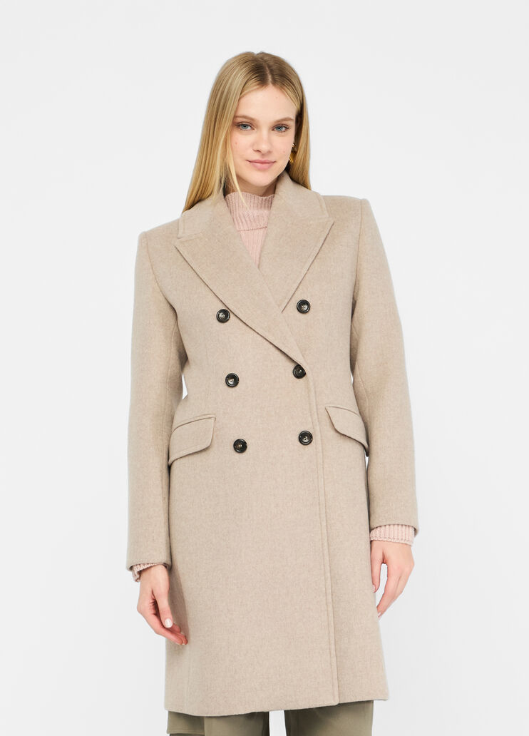 Double-breasted wool coat beige Liu Jo - medium Double-breasted wool coat beige Liu Jo - medium