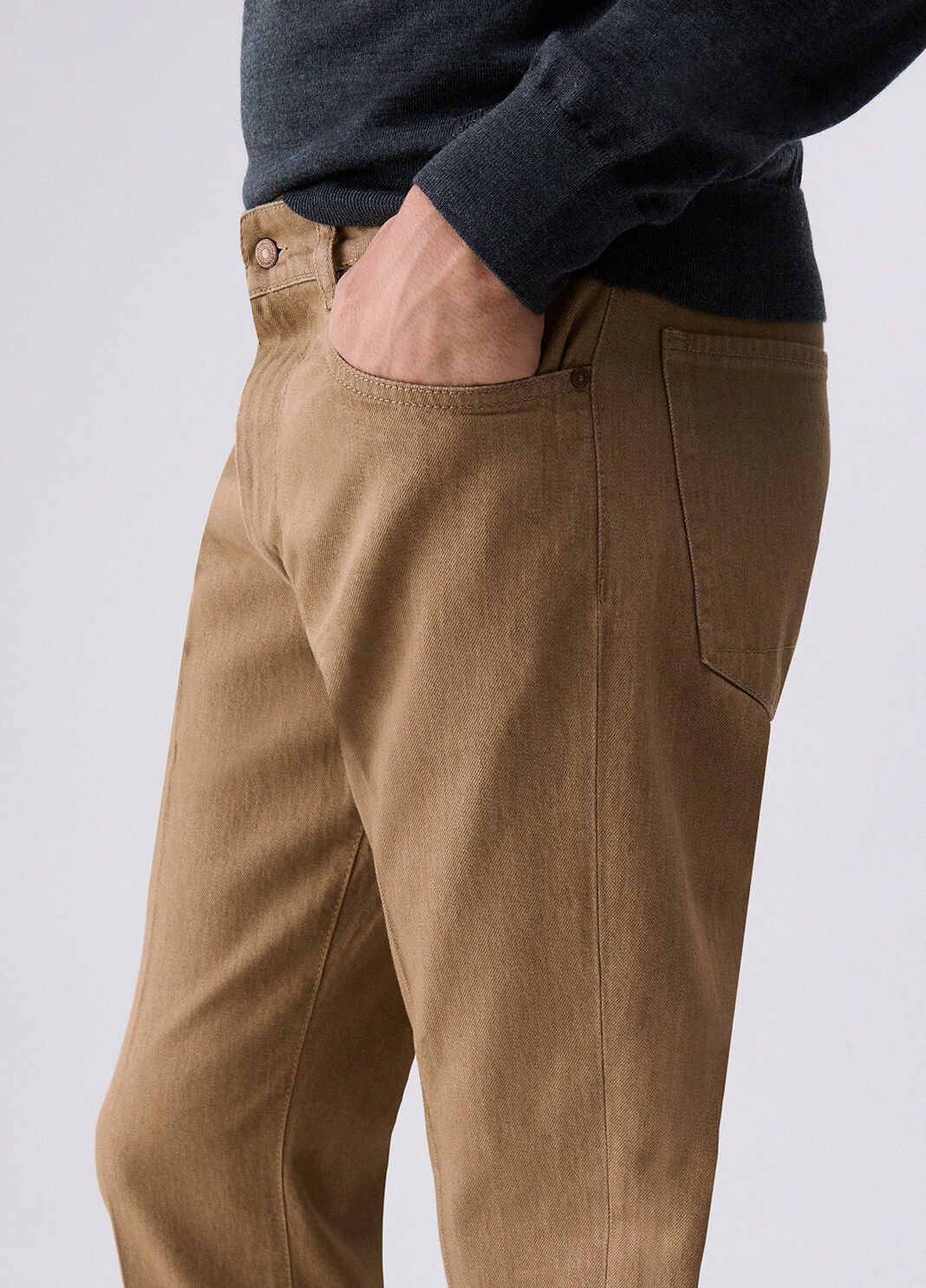 Pantaloni straight regular fit beige Liu Jo - large image number 4