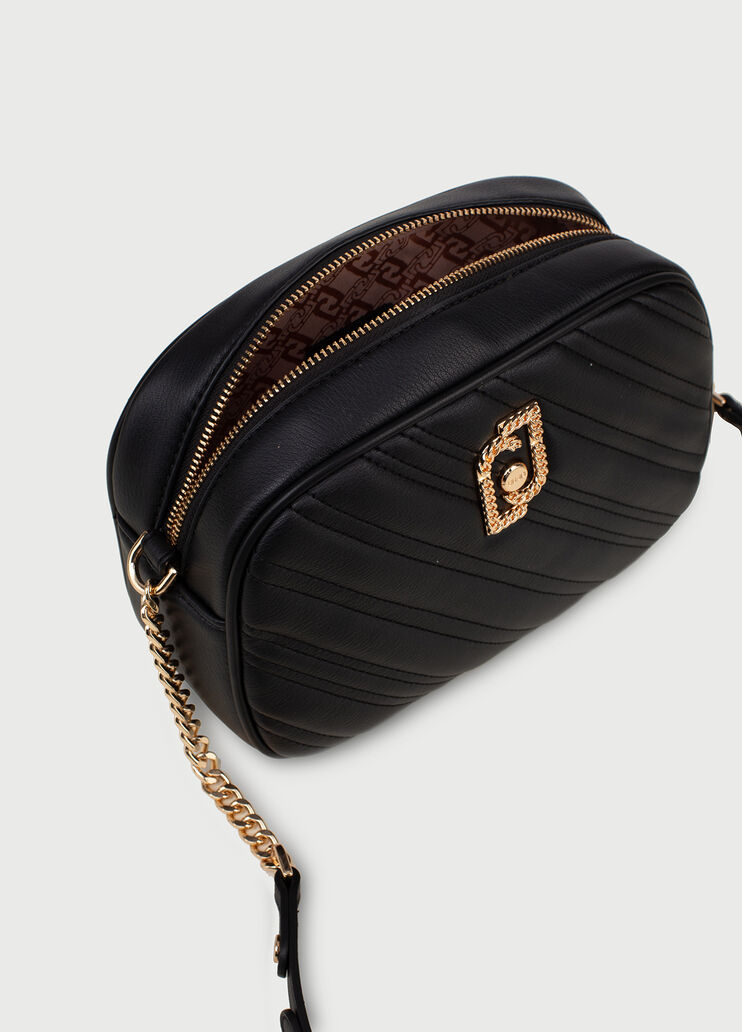 Crossbody bag with logo Black Liu Jo - large image number 4