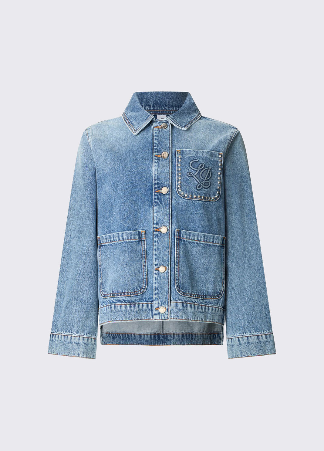Denim shacket blue denim Liu Jo - large image number 6