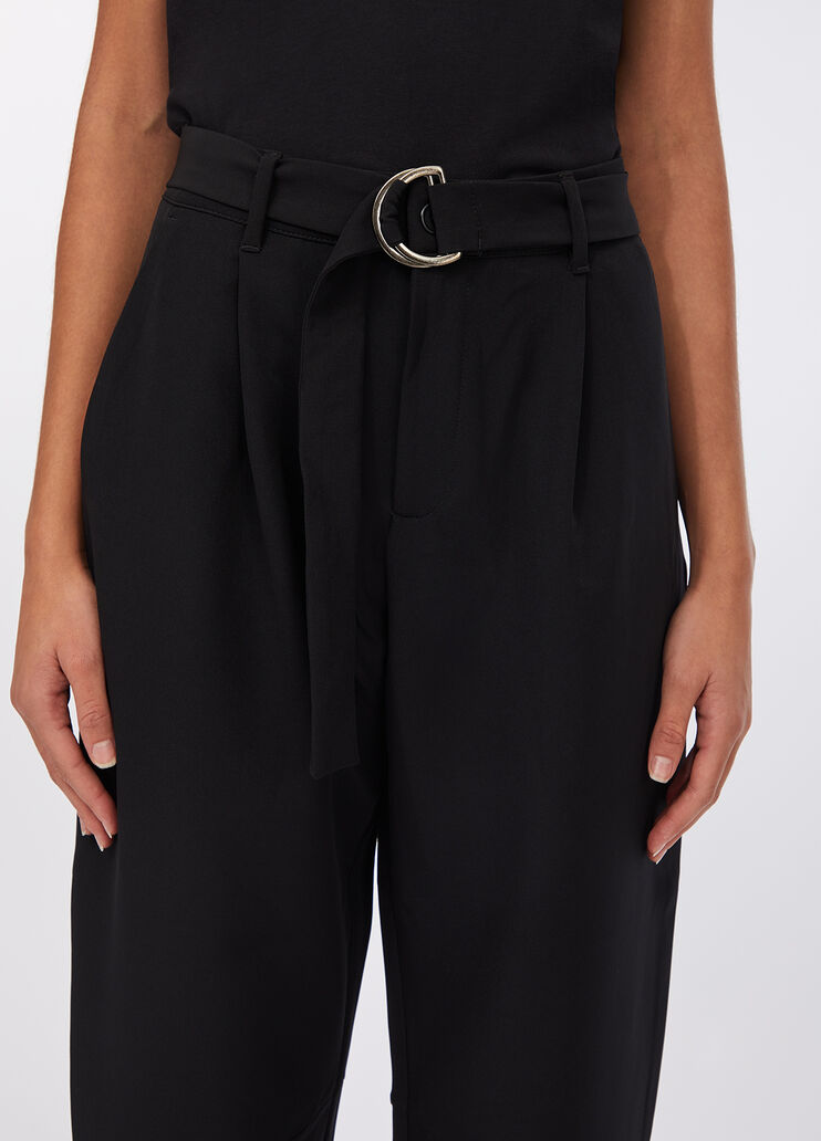 Balloon trousers with darts black Liu Jo - large image number 2 Balloon trousers with darts black Liu Jo - large image number 2