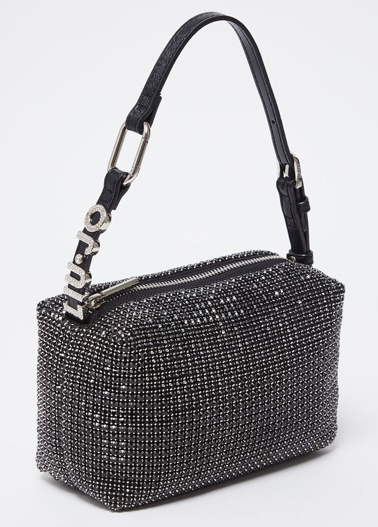 Mini handbag with rhinestones black Liu Jo - medium Mini handbag with rhinestones black Liu Jo - medium