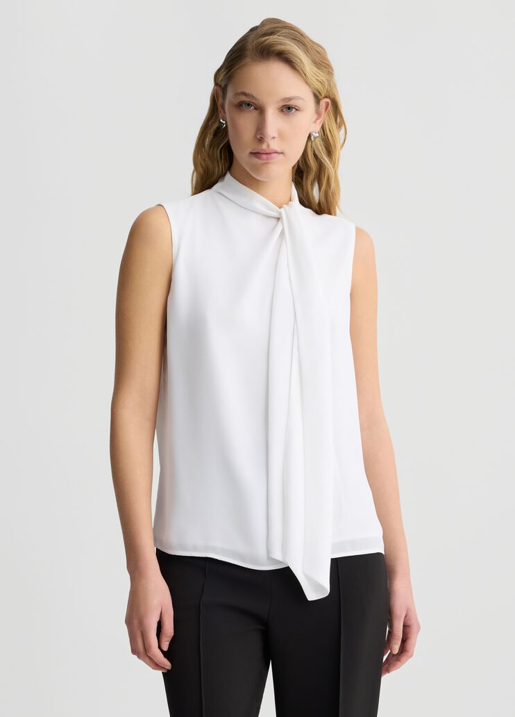 Georgette top white Liu Jo - large image number 0 Georgette top white Liu Jo - large image number 0