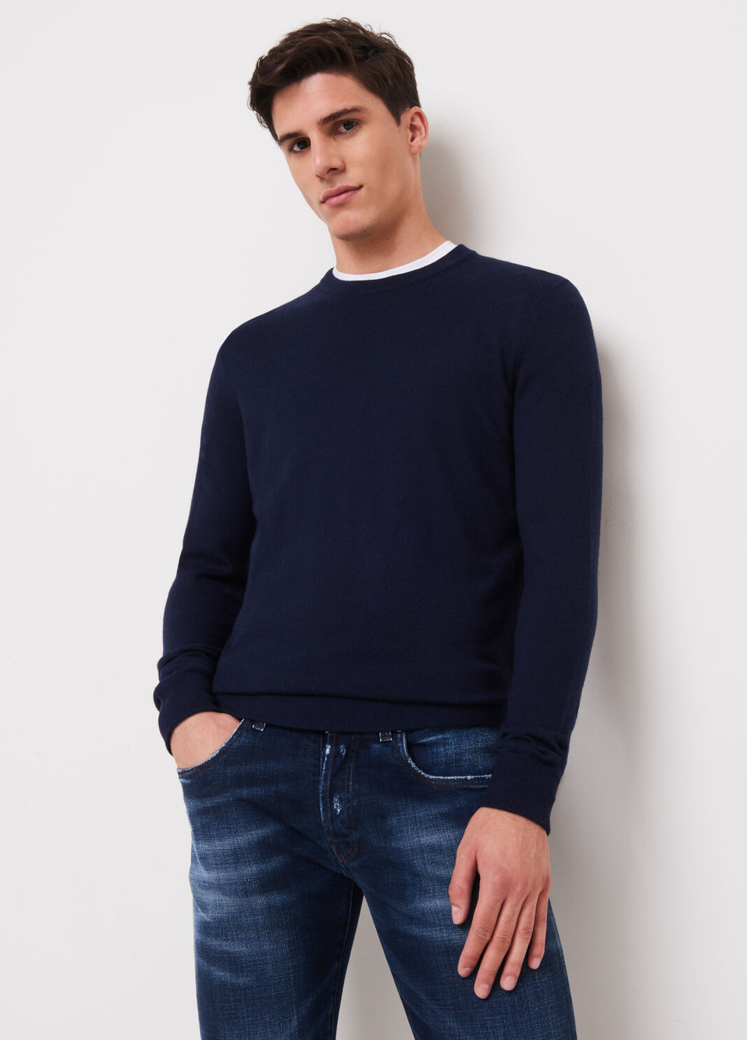 Maglia in misto lana blu scuro Liu Jo - large image number 0