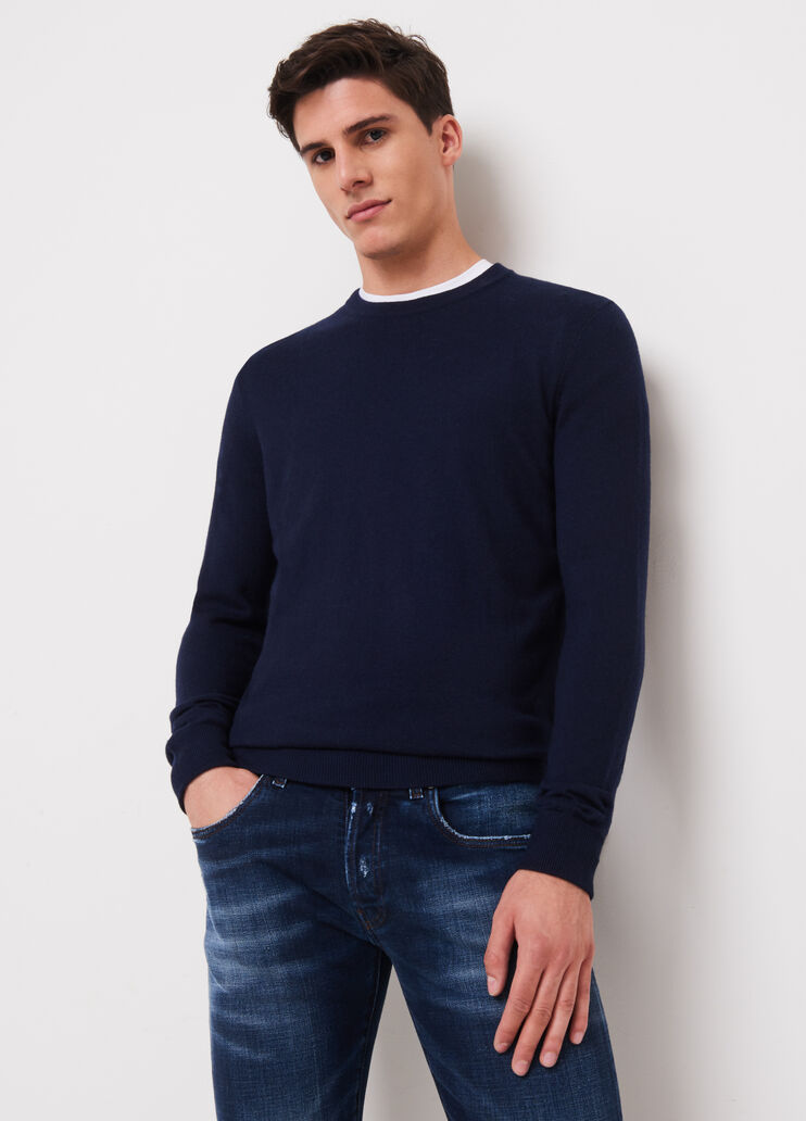 Maglia in misto lana blu scuro Liu Jo - large image number 0 Maglia in misto lana blu scuro Liu Jo - large image number 0