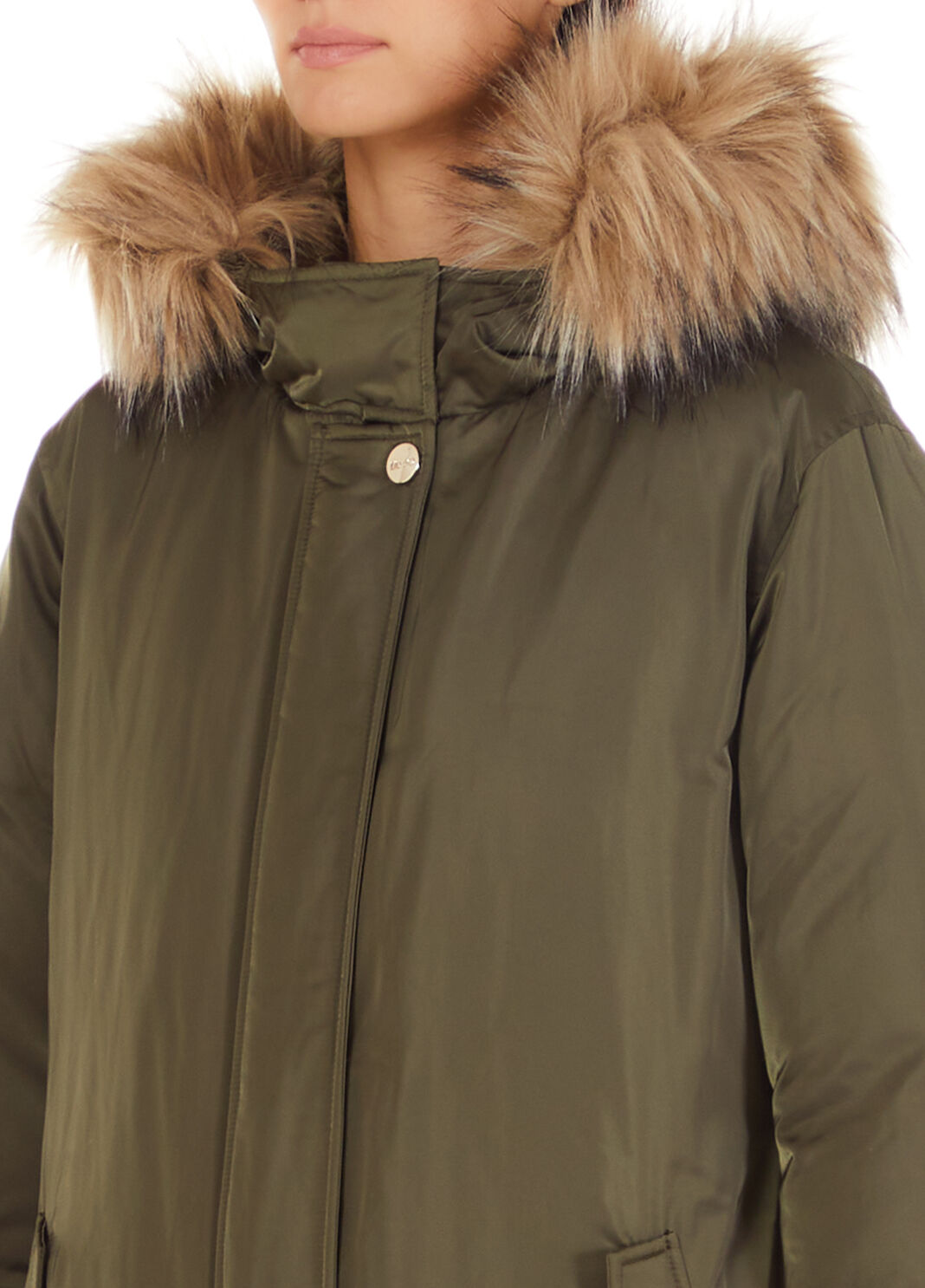 Parka con cappuccio verde militare Liu Jo - large image number 2