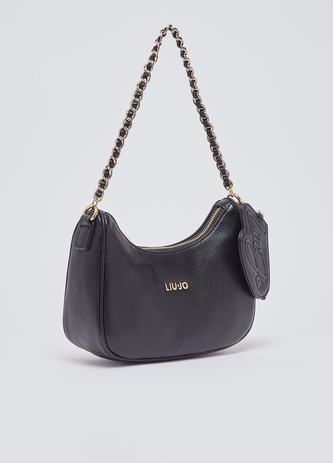 Sac hobo petit format avec porte-monnaie noir Liu Jo - large image number 2