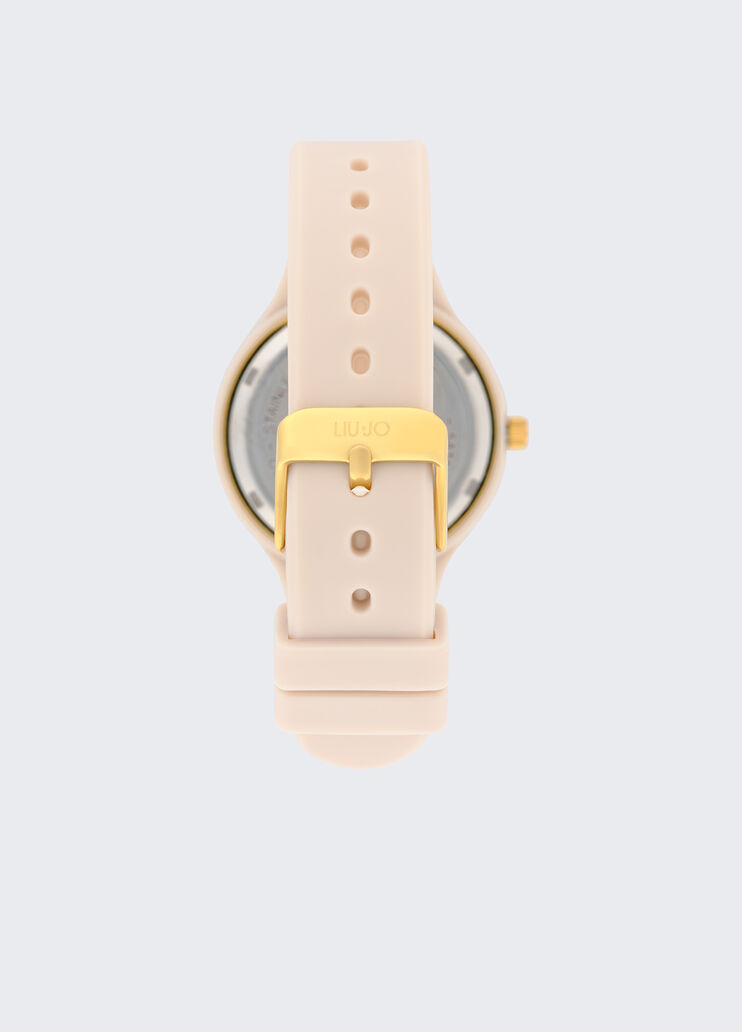 Armbanduhr aus Silikon mit Strass rosa Liu Jo - large image number 1 Armbanduhr aus Silikon mit Strass rosa Liu Jo - large image number 1