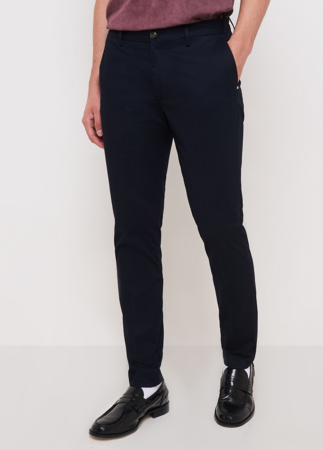 Slim fit chinos Blu scuro Liu Jo - large image number 0