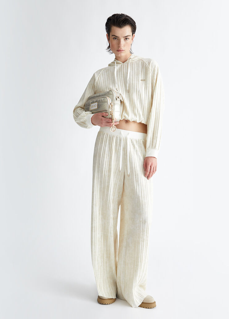 Pleated trousers ivory Liu Jo - look Pleated trousers ivory Liu Jo - look