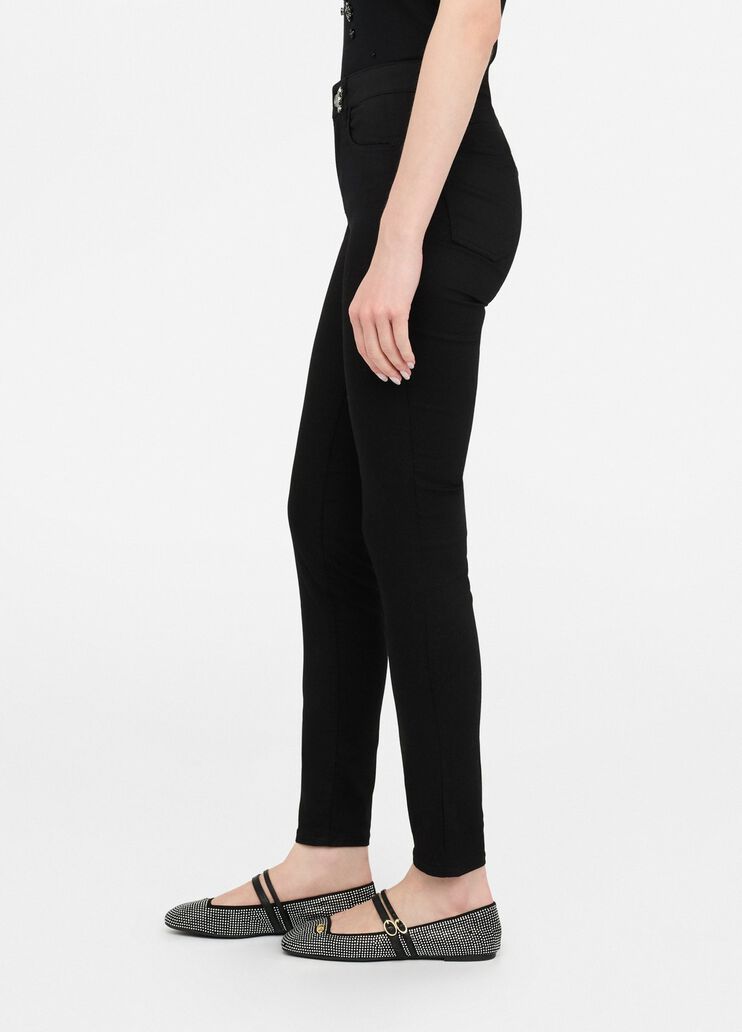 Skinny trousers with gemstones black Liu Jo - large image number 3