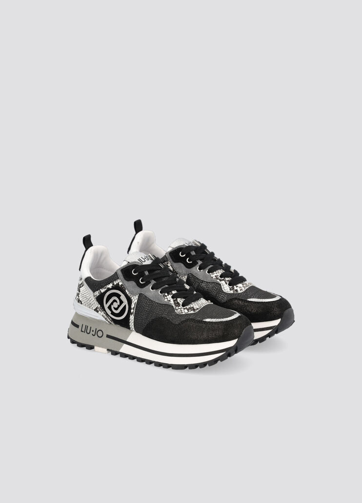 Platform sneakers with python print black Liu Jo - large image number 1 Platform sneakers with python print black Liu Jo - large image number 1