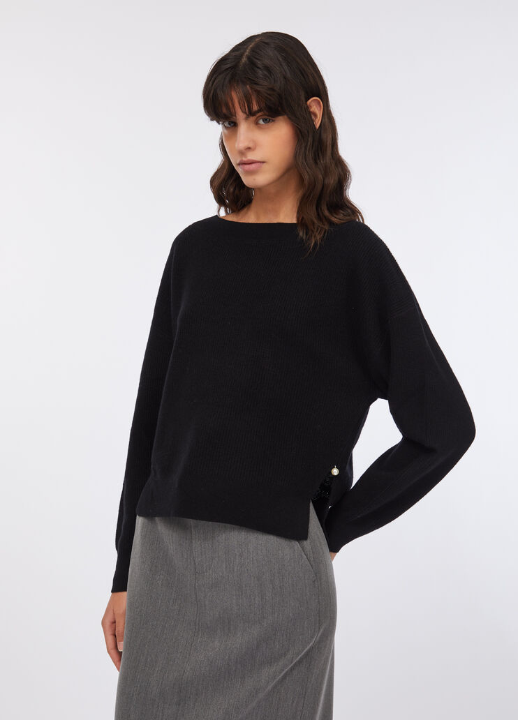 Wool and cashmere sweater black Liu Jo - large image number 0