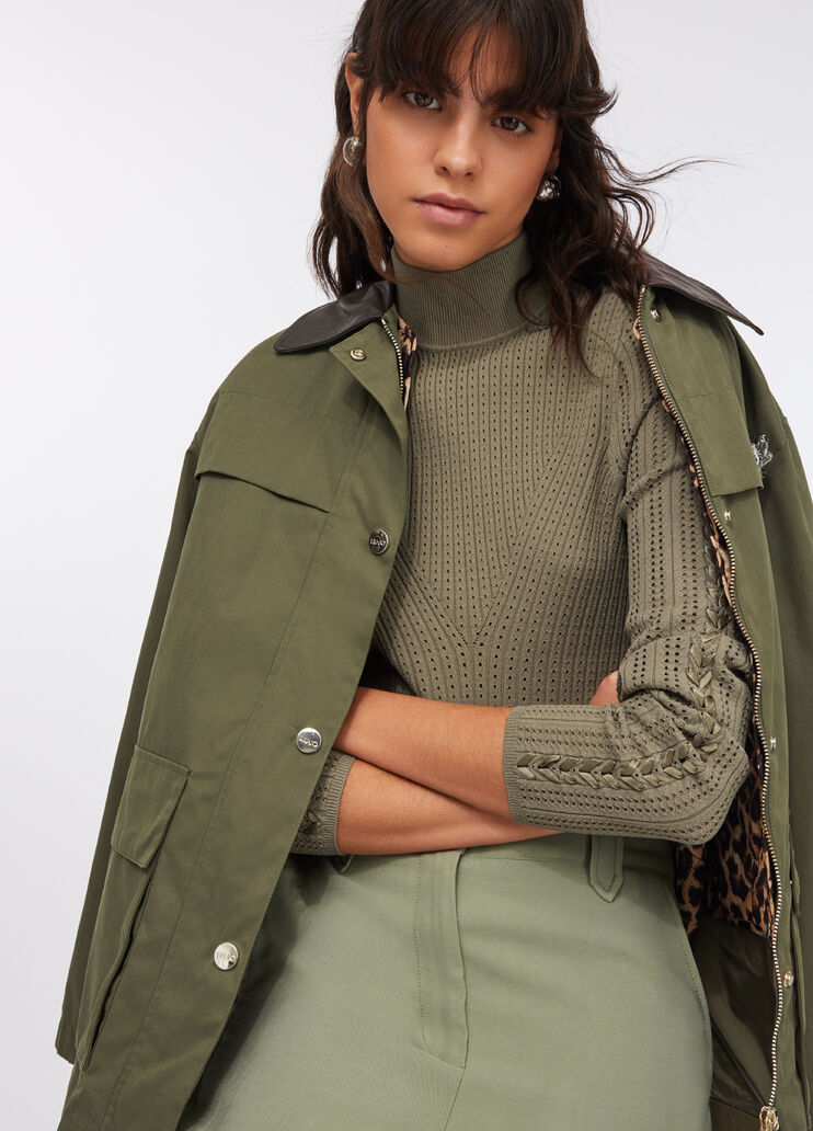 Maglia con cut-out asparago Liu Jo - large image number 2