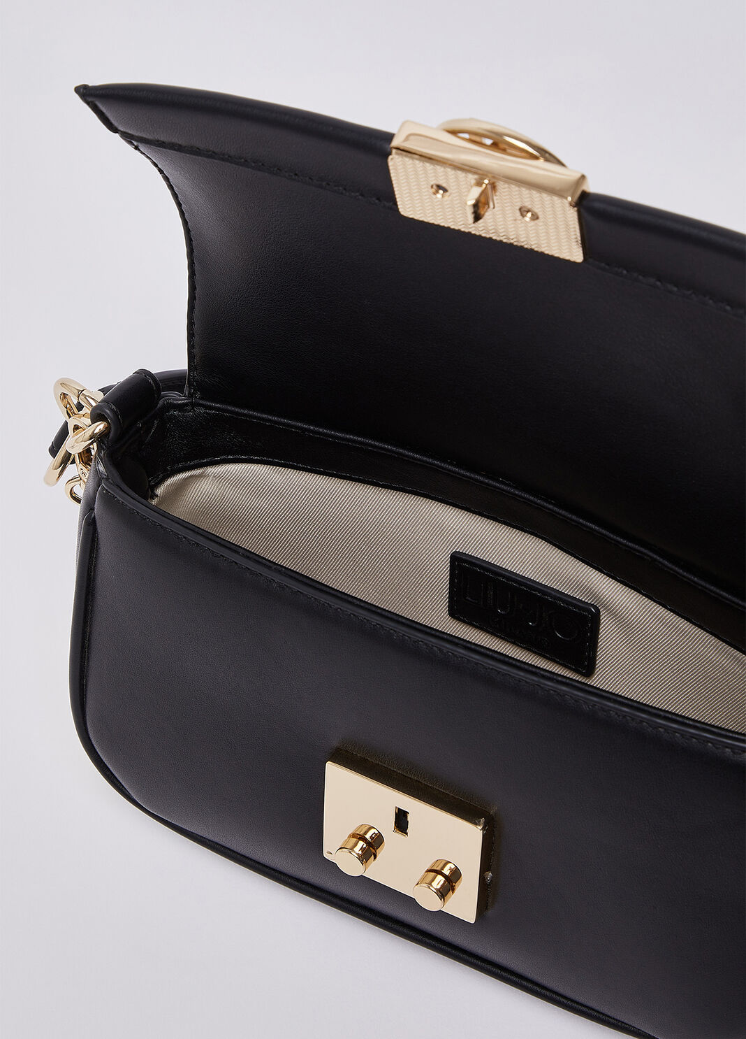 Borsa a spalla piccola con charm nero Liu Jo - large image number 6