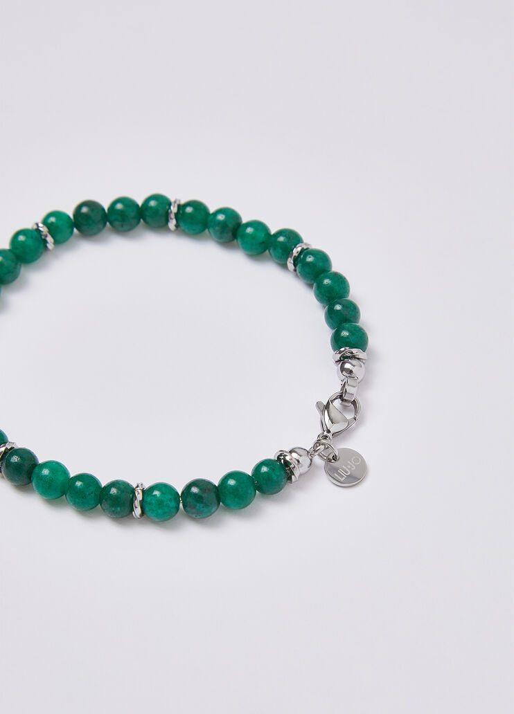 Armband mit Perlen gr&uuml;n Liu Jo - medium