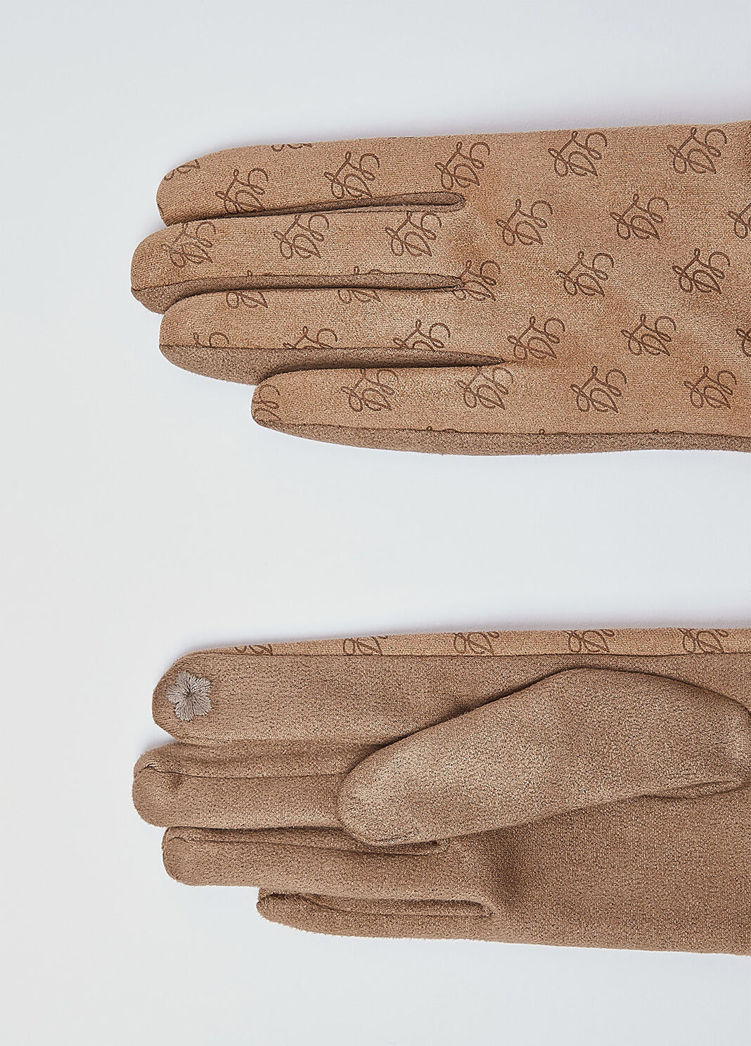 Handschuhe mit Kunstfelldetails camel Liu Jo - large image number 2