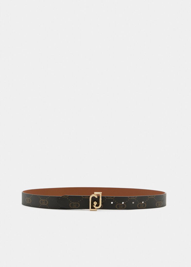 Reversible belt with logo gingerbread Liu Jo - large image number 1